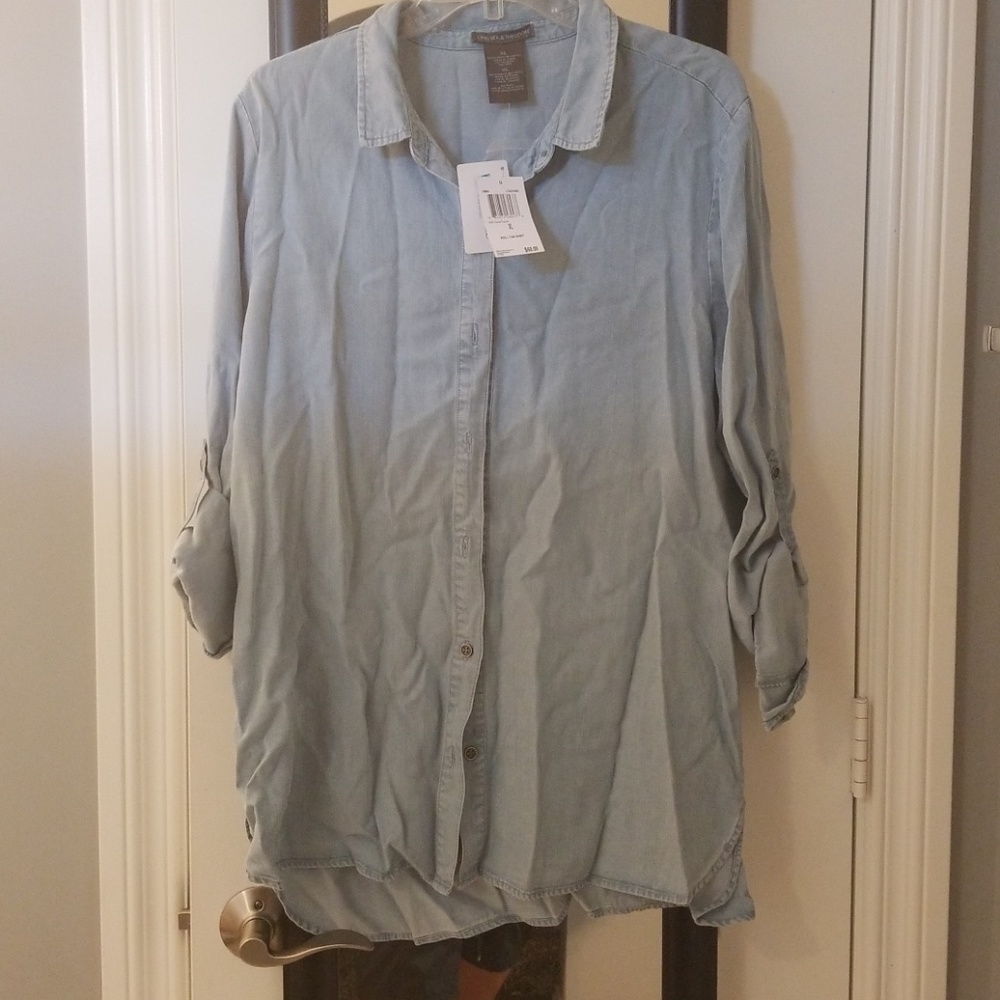 Denim long sleeve shirt